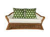 AVAILABLE NOW: Vintage reupholstered  Ficks Reed loveseat